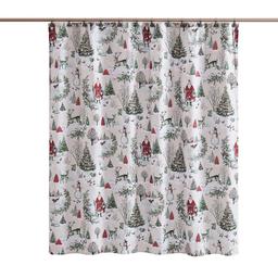 Avanti Yuletide Fabric Shower Curtain