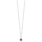 Pure Fire 14kt. White Gold Ruby Halo Pendant - image 2
