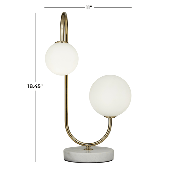 9th & Pike® Contemporary Gold Metal Table Lamp