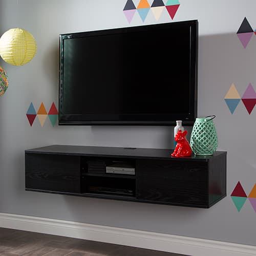 South Shore  56in. Wall Mount Console - Black