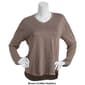 Womens Starting Point Long Sleeve V-Neck Tee - image 4