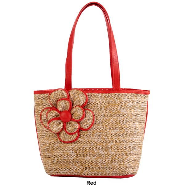 Bueno Straw Flower Tote