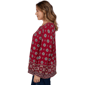 Plus Size Ruby Rd. English Countryside Medallion Border Blouse - image 4