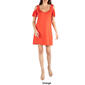 Womens 24/7 Comfort Apparel Open Shoulder Mini A-Line Dress - image 4