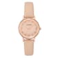 Womens Armitron&#40;R&#41; Blush Leather Strap Crystal Watch - 75/5778BHRGB - image 1