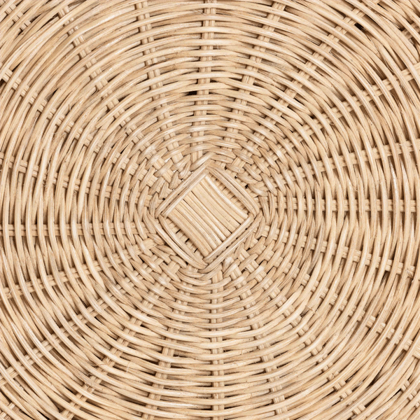 bali & pari Natala Handwoven Wicker Tulip End Table