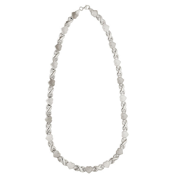 Ellen Tracy Sterling Silver Stampato Necklace - image 