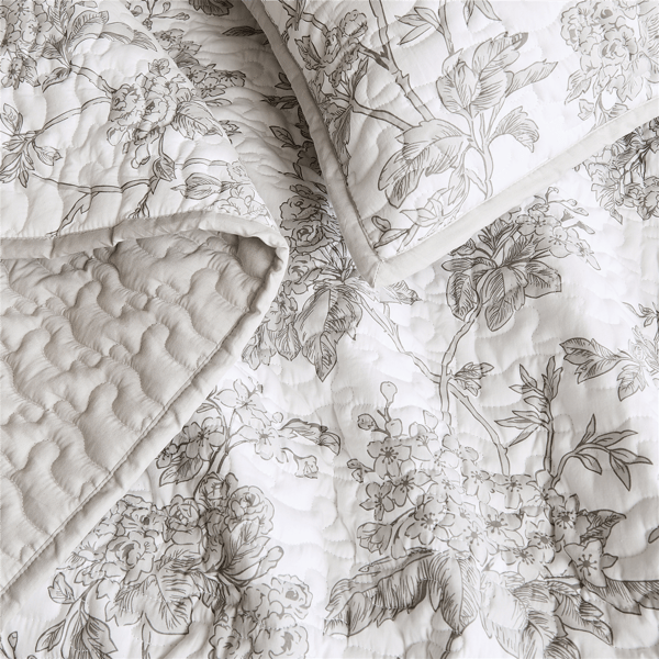 Brooklyn Loom Mila Floral 3pc. Quilt Set