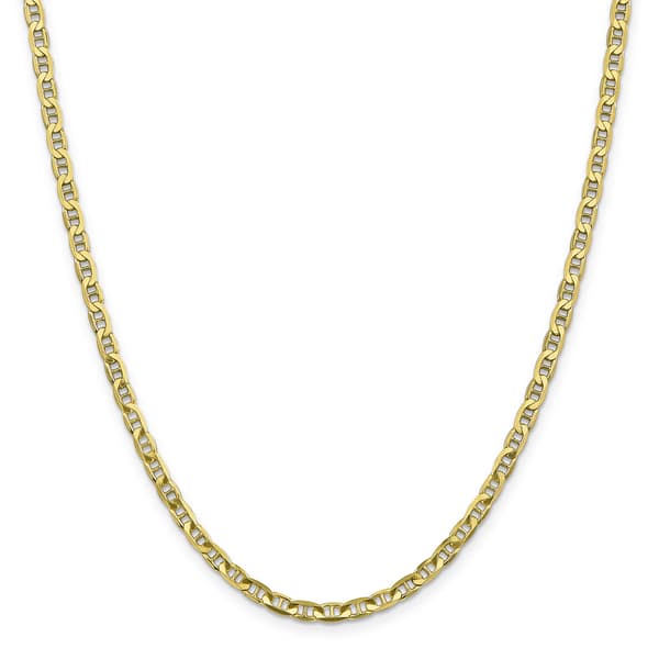 Unisex Gold Classics(tm) 10kt. Gold Concave Anchor Chain Necklace - image 