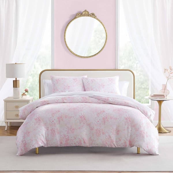 Betsey Johnson Butterfly Garden Satin Duvet Cover Set