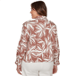 Plus Size Skye’s the Limit Blooming Pastels Leaf Denim Jacket - image 2