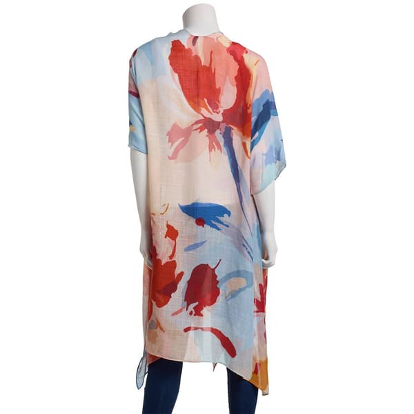 Womens Modena Muted Floral Kimono