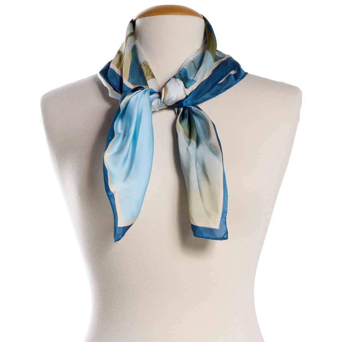 Womens Renshun Beautiful Floral Square Scarf
