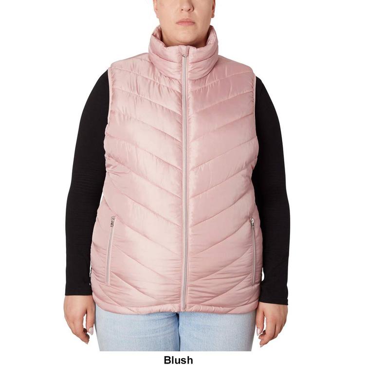 Plus Size Big Chill Chevron Puffer Vest