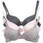 Womens Laura Ashley(R) 3pk. Lace Trim Push Up Bras-LS8396-3PKAC - image 1