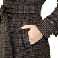 Womens Nine West Double Breasted Plaid Belted Wool Coat - image 5
