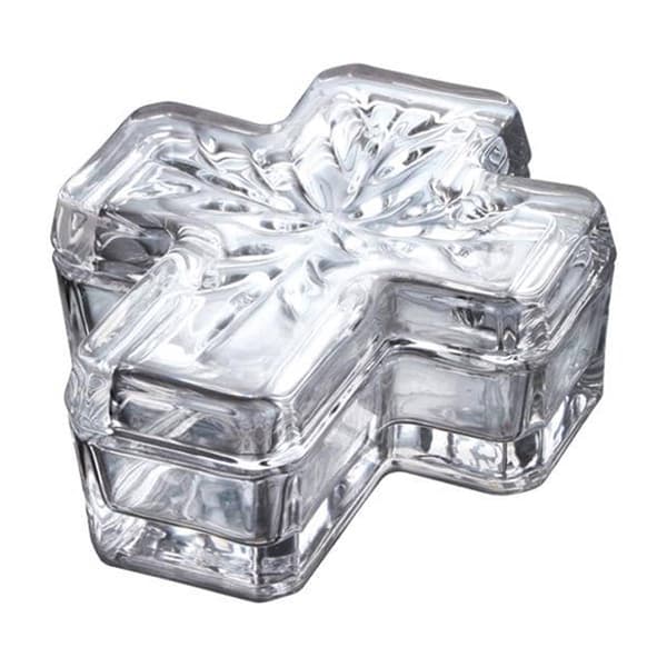 Mikasa&#40;R&#41; 4.25in. Celebrate Rejoice Cross Covered Box - image 
