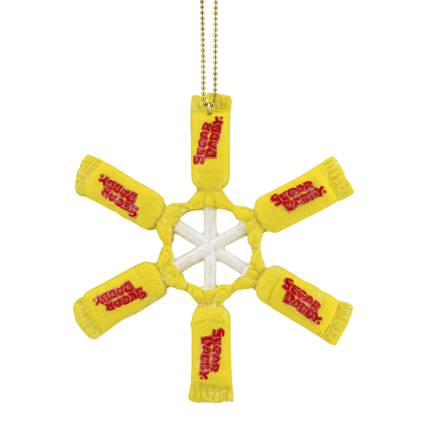 Northlight 4in. Sugar Daddy Lollipop Snowflake Christmas Ornament