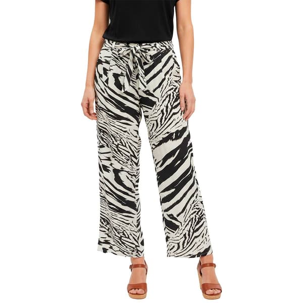 Womens Chloe & Jasmine Wide Leg Abstract Smocked Tie Waist Pants - image 
