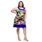 Plus Size 24/7 Comfort Apparel Multicolor Floral Sleeveless Dress - image 4