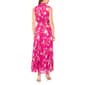 Womens MSK Sleeveless Mock Neck Foil Floral Tier Maxi Dress - image 2