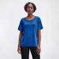 Womens MUK LUKS(R) Short Sleeve Cloud Knit Crew Neck Pajama Tee - image 1
