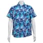 Mens Chaps Printed Performance Button Down Shirt - High Tide - image 1