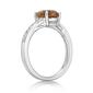 Sterling Silver Ring w/ Citrine & White Topaz Gemstones - image 2