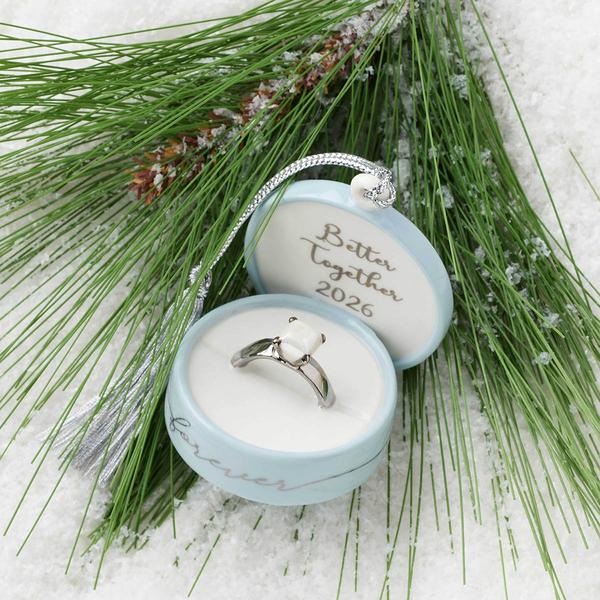 Lenox(R) 2026 Together Forever Ring Box Ornament - image 