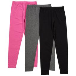 Girls (7-16) Star Ride(R) 3pk. Solid/Marled Soft Leggings