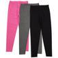 Girls (7-16) Star Ride(R) 3pk. Solid/Marled Soft Leggings - image 1