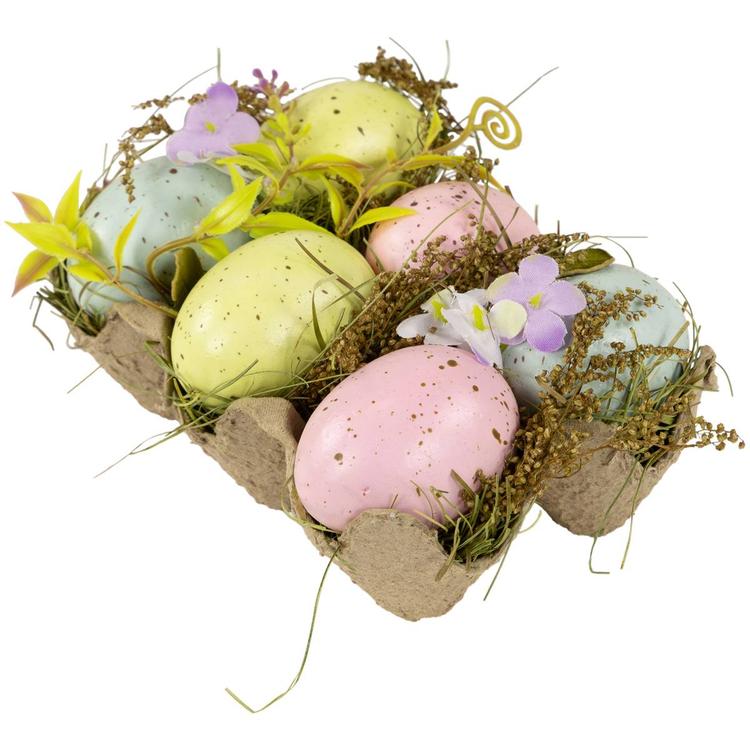 Northlight Seasonal Speckled Easter Eggs Décor - Set of 6