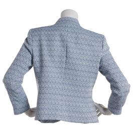 Womens Kasper Long Sleeve Tweed Kiss Front Jacket