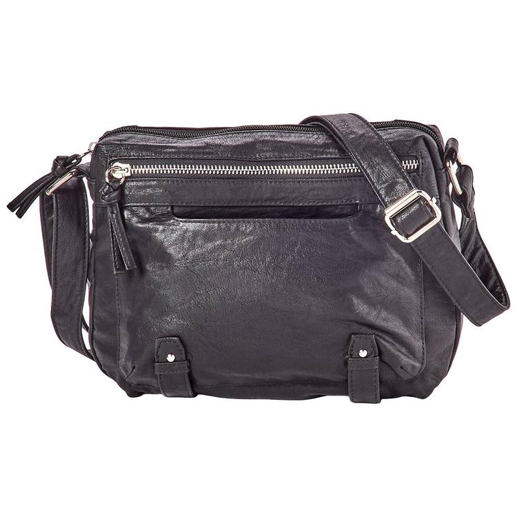 Bueno Vintage Parchment Zip Crossbody