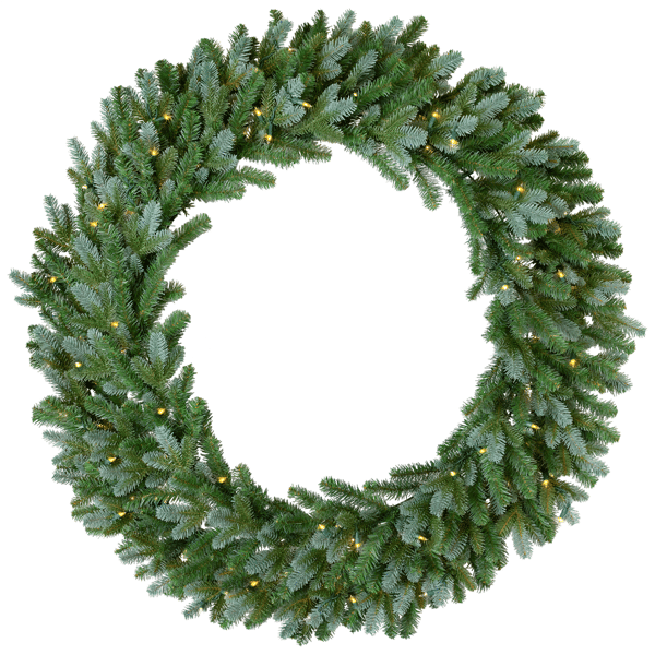 Northlight 48in. Pre-Lit Blue Spruce Christmas Wreath