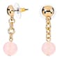 Design Collection Gold & Rose Beaded Dangle Earrings - image 3