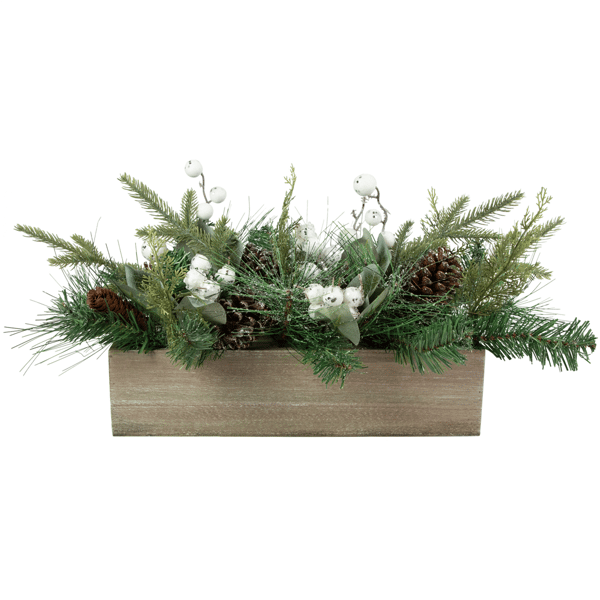 Northlight Mixed Pine with Pinecones Christmas Floral Arrangement - image 