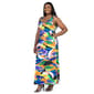 Plus Size 24/7 Comfort Apparel Tropical A-Line Maxi Dress - image 2