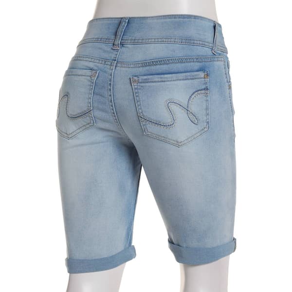 Juniors Wallflower Ultra Mid Rise Bermuda Shorts