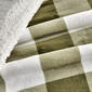 FreshFolds Kinsley Reversible Velvet Checkered & Sherpa Blanket - image 5