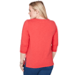 Womens Alfred Dunner Port Side 3/4 Sleeve Embroidery Blouse - image 2