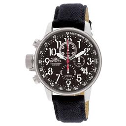 Mens Invicta I-Force Stainless Steel Black Dial Watch - 1512