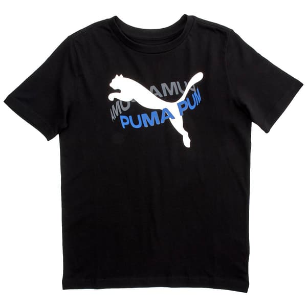 Boys (8-20) Puma(R) Sport Pack Cotton Short Sleeve Tee - Puma Black - image 