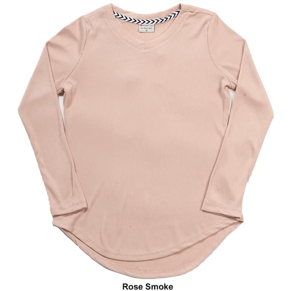 Girls &#40;7-16&#41; Poof Girl Long Sleeve V-Neck Rib Tee