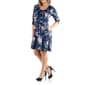 Plus Size 24/7 Comfort Apparel Floral Fit and Flare Dress - image 2