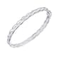 6x65mm Sterling Silver Double Weave Bangle Bracelet - image 1