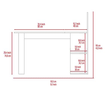 FM FURNITURE Fresno L-Shaped Computer Desk - Boscov's