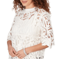 Petite Skye’s the Limit Blooming Pastels Lace Cut Out Sweater - image 5