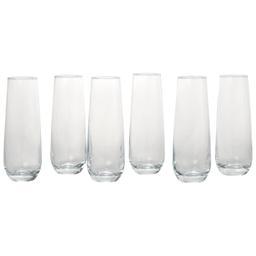 Circle Glass Nobless 10.5oz. Stemless Flute - Set of 6