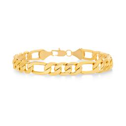 Mens Brass Figaro Chain Bracelet